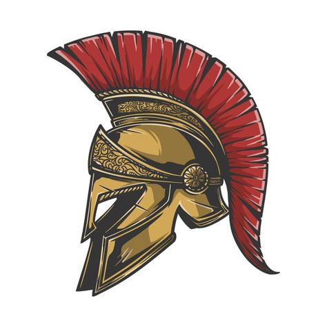 Premium Vector | Spartan helmet in easy to change color, add text and other element Spartan Logo Design, Roman Soldier Helmet, Roman Drawings, Spartan Helmet Tattoo, Sparta Helmet, Honda C100, Trojan Helmet, Greek Drawing, Helmet Drawing