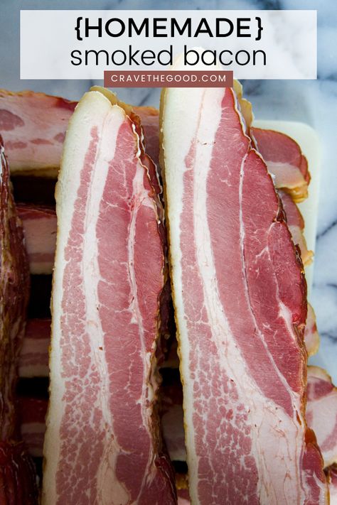 Homemade Canadian Bacon, Make Bacon From Pork Belly, Homemade Bacon Recipes, Cured Pork Belly, Meat Preservation, Smoked Bacon Recipes, Curing Bacon, Curing Meat, Making Bacon