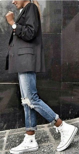 Outfit Converse, Cooler Style, Outfits With Converse, Mode Casual, Outfit Jeans, Mode Inspo, Sporty Outfits, 가을 패션, Korean Street Fashion