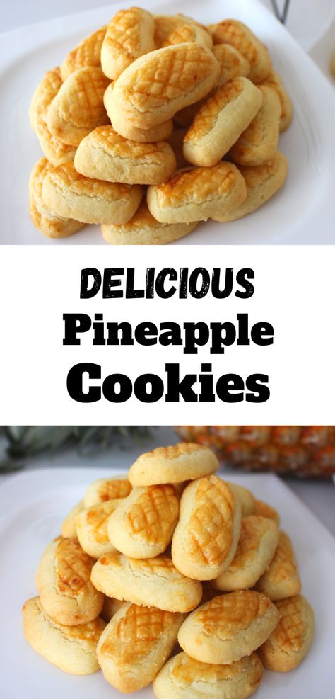 Pineapple Tarts Recipe, Chinese New Year Recipes, Pineapple Tarts, Cny Cookies, Snack To Make, Pineapple Cookies, Baked Pineapple, New Year Recipes, Bite Size Snacks