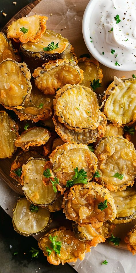 Fried Pickles [15 Minutes] - Chasety Homemade Fried Pickles In Air Fryer, Fried Pickles Recipe Air Fryer, Best Fried Pickles Recipe, Recipes With Pickles, Homemade Fried Pickles, American Food Party, Crispy Pickles, Pickle Fries, Oven Fried Pickles