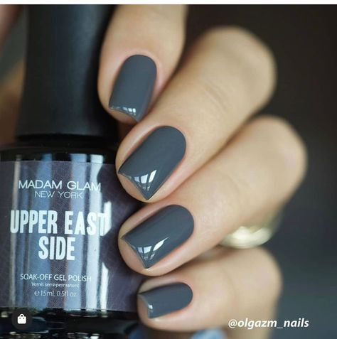 Madame Glam Gel Polish, Madam Glam, Upper East Side, Soak Off Gel, Gel Polish, All The Colors, Gel Nails, Black And Grey, Nail Polish