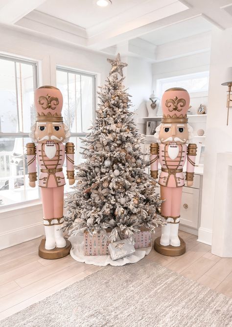 Porch Nutcracker, White Nutcracker, Nutcracker Christmas Decorations, Holiday Music, Candy Land Christmas, Thanksgiving Decor, Nutcracker Christmas, Christmas Aesthetic, Christmas Deco