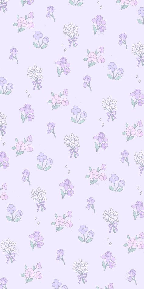 Pastel Pink Floral Wallpaper, Lavender Cute Wallpaper, Light Purple Floral Wallpaper, Cute Phone Wallpapers Purple, Cute Lavender Background, Purple Flowers Pattern, Wallpaper Iphone Cute Pastel Purple, Light Purple Flowers Wallpaper, Lilac Purple Wallpaper Iphone