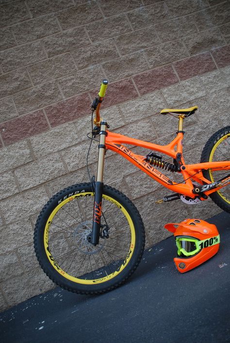 Orange Mountain Bike, Agent Orange, Downhill Mountain Biking, Downhill Mtb, Troy Lee, Mtb Bike Mountain, Fox Racing, Custom Bicycle, Mtb Bike