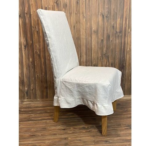 Slipcover Dining Chair, Farmhouse Chair, Natural Farmhouse, Dining Chair Slipcover, Romantic Interior, Country Style Interiors, Farmhouse Chairs, Chair Slipcover, Classic Interiors