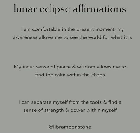 Full Moon Lunar Eclipse Affirmations, Lunar Eclipse Affirmation, Eclipse Cleansing, Eclipse Affirmations, Eclipse Energy, Moon 2024, Aries Season, Moon Rituals, Essential Oil Blends Recipes