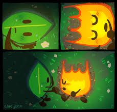 Fireafy Bfb Comics, Fire X Leafy, Leafy Bfdi Fanart, Leafy Bfb Icons, Fire X Leafy Bfb, Leafy Bfb Fanart, Bfdi Firey X Leafy, Bfb Firey X Leafy, Leafy X Fiery