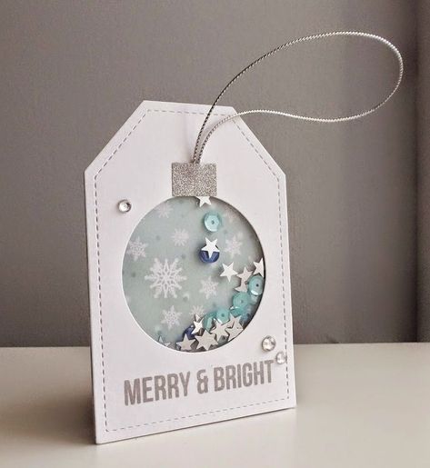 Shaker Tags, Fuse Tool, Xmas Tags, Ornament Card, Tag Ideas, Gift Tags Diy, 카드 디자인, Holiday Tags, Xmas Card