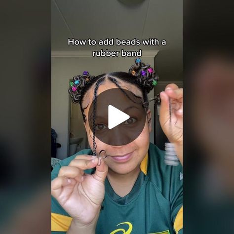 Add beads on your hair without an applicator #howtoaddbeadswithoutcroc... | How To Put Beads On Braids | TikTok How To Add Beads To Hair, How To Add Beads To Hair Braids, How To Put Beads In Hair, Beads On Braids, Braids Tiktok, Hair Charms, Hair Beads, Beauty Ideas, Braids