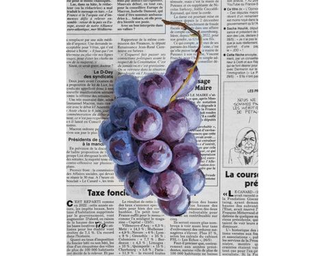 Painting Of Wine, Grapes Still Life, Painting Grapes, Grapes Painting, Grape Drawing, Newspaper Painting, Grape Oil, Grape Painting, Watercolour Ideas