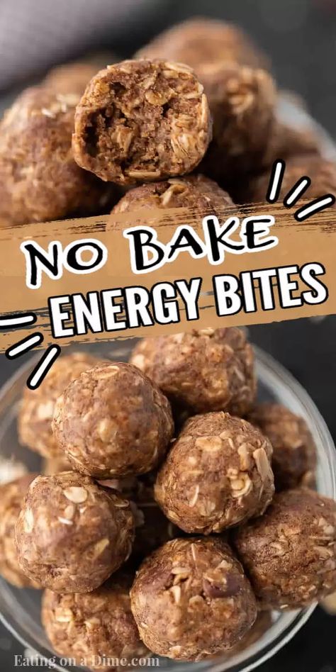 Learn how to make these easy, no bake, healthy energy bites. These no bake protein bites with flax seed are easy to make without only 5 ingredients. You are going to love this easy energy balls recipe. #eatingonadime #energybites #energyballs #healthysnacks Healthy Energy Snacks On The Go, Protein Balls Recipes No Bake, Protein Balls Healthy Flax Seed, Easy No Bake Energy Bites, No Bake Energy Balls Recipe, Peanut Butter Protein Balls With Flax Seed, Flax And Chia Seed Recipes Energy Bites, Food With Flax Seed, Protein Energy Bites No Bake