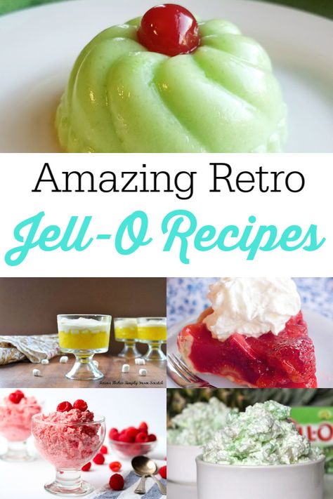 Vintage Gelatin Recipes, 60s Jello Recipes, Vintage Jello Molds Recipes, 1950s Jello Mold Recipes, Pudding Jello Desserts, 70s Jello Recipes, How To Make A Jello Mold, Hello Mold Recipe, Retro Jello Salad Recipes