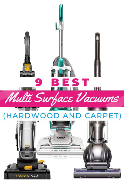 Do you hardwood and carpet in different parts of your home? We sympathize with your struggle to use just one vacuum. That's why we recommend these 9 best multi-surface vacuums for your home. Couch Vacuum Cleaner, Best Vaccum Cleaner For Home, Best Vacuum For Hardwood Floors, Steam Vacuum, Vacuum Cleaner Storage, Best Vacuum Cleaner, Best Cordless Vacuum, Folding Hacks, Floor Washer