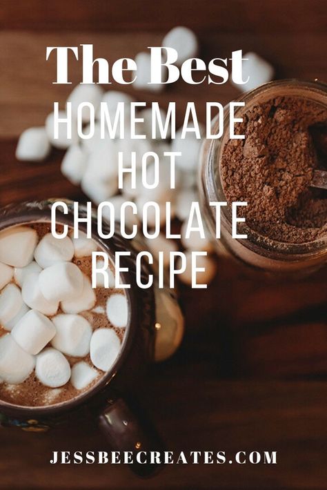 This hot chocolate mix recipe makes a delicious, creamy treat! Mix up a big jar and have it ready for after playing in the snow or while cuddled up with a good book! This is one of my favorite winter treats. #hotchocolatemix #hotchocolate Cocoa Mix Recipe, Homemade Hot Chocolate Recipe, Hot Cocoa Mix Recipe, Hot Chocolate Recipe Homemade, Hot Chocolate Mix Recipe, Homemade Hot Chocolate Mix, Diy Hot Cocoa, Diy Hot Chocolate, Homemade Hot Cocoa