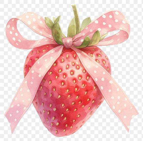 Strawberry Coquette, Strawberry Pink, Pink Strawberry Aesthetic, Kawaii Strawberry, Strawberry Design, Strawberries Aesthetic, Strawberry Icon, Strawberry Aesthetic, Pink Strawberry