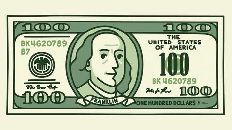 $100 Bill, Dollar Note, Make 100 A Day, 100 Dollar Bill, Money Bill, Money Design, Play Money, 100 Dollar, Dollar Bill