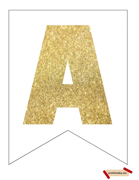 Free Printable Gold Letters and Numbers Banner Letter Banner Printable Free Gold, Happy Birthday Banner Printable Free, 50th Birthday Banner, Free Printable Banner Letters, Happy Birthday Banner Printable, Printable Birthday Banner, Printable Banner Letters, Free Printable Banner, Gold Banner