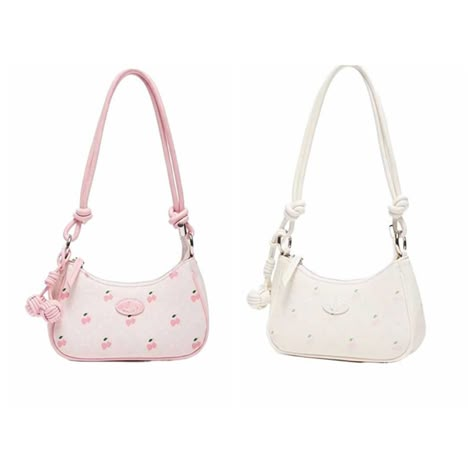 Cute Handbags Designer, Cute Wishlist, Cute Shoulder Bags, Cute Hand Bags, Strawberry Design, Bags Cute, Trendy Backpacks, Purse Cute, Girly Bags