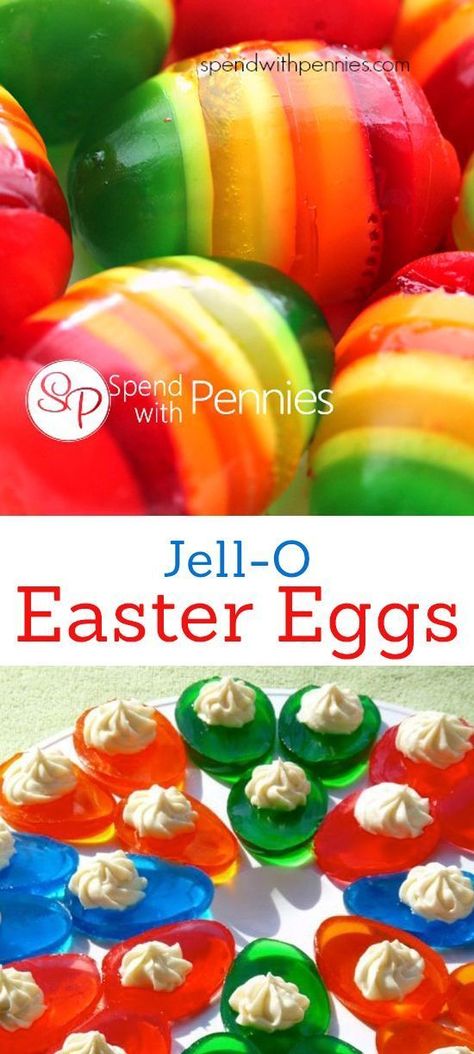 Jello Easter Eggs, Easter Snacks, Toddler Ideas, Easter Dinner Recipes, Easter Desserts Recipes, Diy Ostern, Easter Goodies, Easter Eggs Diy, Jell O