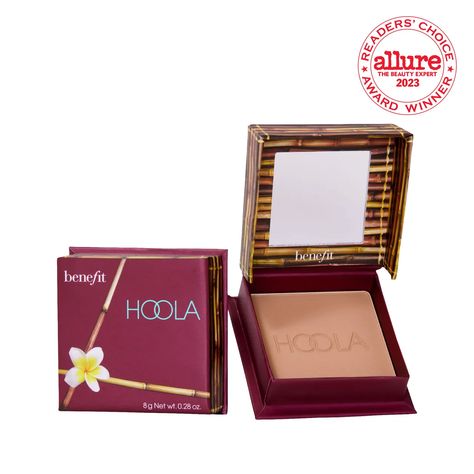 Hoola Lite Bronzer, Bronzer Tips, Koleksi Makeup, Benefit Hoola Bronzer, Leni Klum, Benefit Hoola, Natural Bristle Brush, Hoola Bronzer, Powder Bronzer