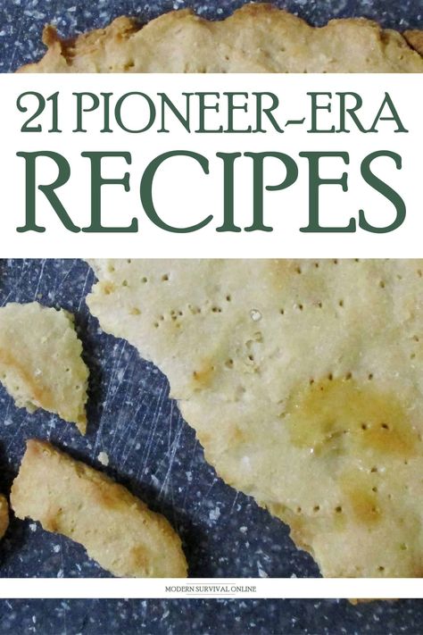 pioneer recipes pin image Survival Cooking Recipes, Old Pioneer Recipes, Pioneer Themed Food, Pioneer Recipes Old, Pioneer Day Food Ideas, Pemmican Recipe Native Americans, Old Timey Recipes, Pioneer Recipes Authentic, Homesteading Recipes Cooking