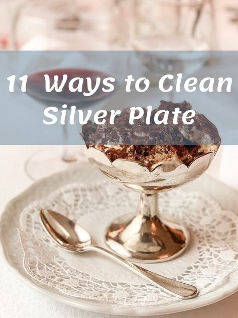 Silver plating adorns kitchen cutlery, expensive jewelry, silverware accessories. But the possessions are sure to encounter dullness/flaws/damage over the course of time. And commercial cleaners are extremely harsh to cause signifi8cant surface deterioration. Why not check some easy ways to clean silver plate at home by yourself? That’s right, you just need discreet indoor recipes to restore the shine, cleanliness, #clean #silver #SilverPlate How To Clean Sterling Silver Silverware, Clean Silver Plated Items, How To Clean Silver Cutlery, How To Clean Silver Plated Silverware, Silver Cleaning Hacks, Cleaning Silver Plated Items, How To Clean Silver Plated Items, How To Polish Silver, Silver Plate Decor