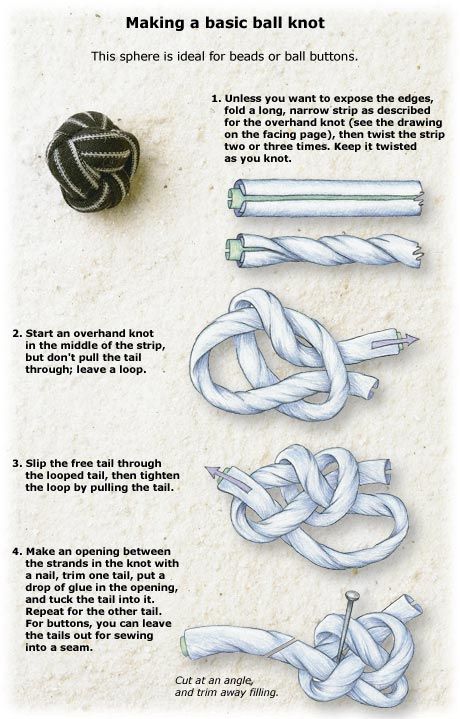 Craft Knots, Ball Knot, Hantverk Diy, Bracelets Easy, Paracord Knots, Knot Braid, Lucet, String Crafts, Knot Pillow