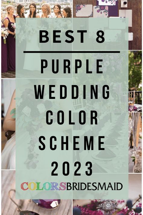 Best 8 Mauve Wedding Color Combos for 2024 - ColorsBridesmaid Purple Summer Wedding Colors, Deep Purple And Green Wedding, Lavender Wedding Color Schemes, Purple And Grey Wedding Theme, Wedding Colors With Purple, Deep Purple Wedding Theme, Lilac Wedding Theme Color Schemes, Purple And White Wedding Theme, Purple Wedding Color Schemes