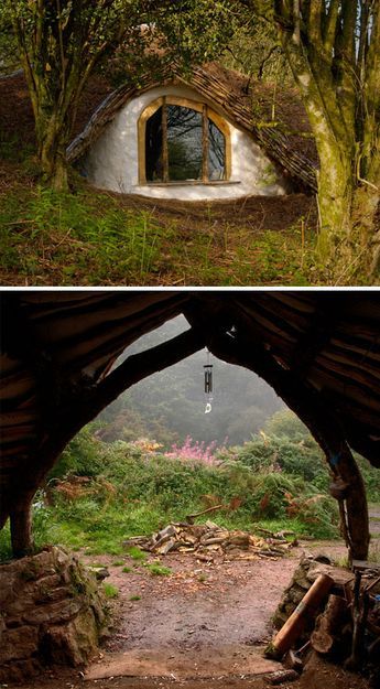 Straw, Sticks & Secrets: A Hand-Built Earthen Hobbit Home Underground Homes Hidden, Case Sotterranee, Hobbit Home, Hobbit Homes, Hobbit Holes, Hobbit Houses, Woodland Home, Casa Hobbit, Earthship Home