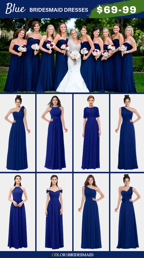 Blue bridesmaid dresses on sale $69-99, in 600+ custom-made styles and all sizes. 150+colors, made to order, fast arrived, color sample available. #colsbm #bridesmaids #bridesmaiddresses #bluewedding #weddingideas #bluedress b1137 Sapphire Blue Bridesmaids Dresses, Saphire Blue Bridesmaids Dresses, Brids Mades Dresses Bridesmaid, Royal Blue Bridesmaids Dresses, Sapphire Blue Bridesmaid Dresses, Bridesmaid Dresses Blue Royal, Bridesmaid Blue Dress, Blue Dress For Bridesmaid, Cobalt Blue Bridesmaid Dresses