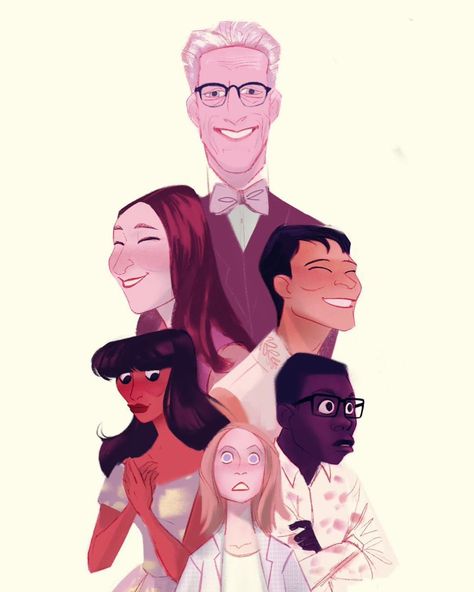 e wouldn't mind being the main ingredient in a chowder of pain for this #TheGoodPlace fan art! 💜� Good Place Fanart, The Good Place Fanart, The Good Place Netflix, Chowder Cartoon, Office Cartoon, Manny Jacinto, Michael X, Watch Cartoons, Fan Art Drawing