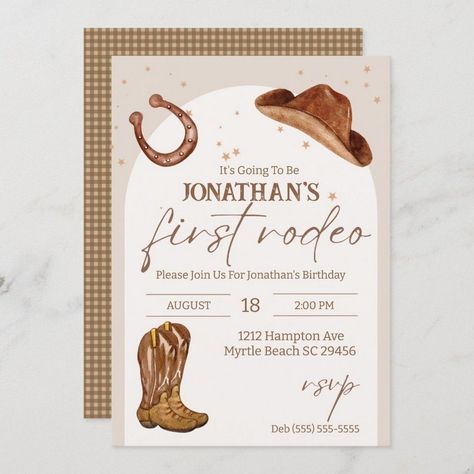 Get-Together Time: Kid's Birthday Party Santiago, Cowboy Themed Invitations, My First Rodeo Birthday Invitation, Western Themed Invitations, My First Rodeo Birthday Boy Invitation, First Rodeo Birthday Boy Invitation, My First Rodeo Birthday Invitations, Western Invitations Template, Rodeo Invitations