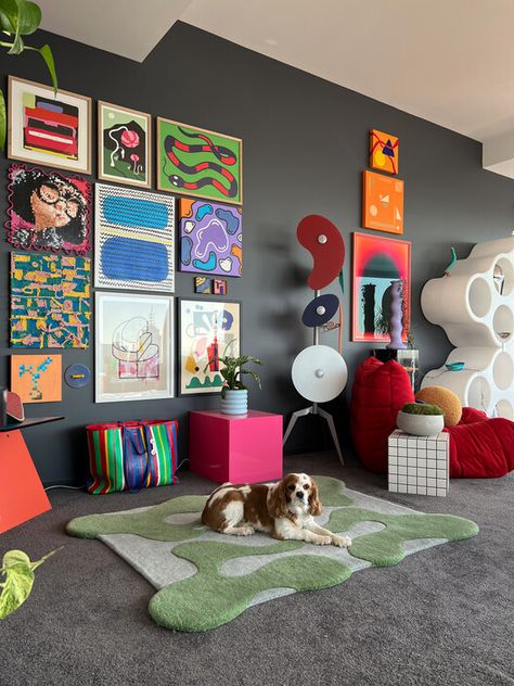 Make Way for Maximalism: Gen Z Says Less is a Bore | ArchDaily Maximal Minimalism Interior, Arty House Interior, Floor Decoration, Maximalism Furniture, Gen Z Bedroom Ideas, Eccentric Interior, Gen Z Furniture, Gen Z Decor Trends, Gen Z Maximalism