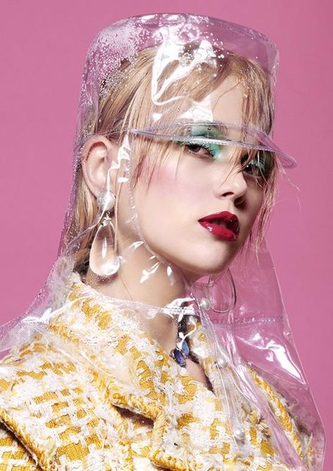 Julien Fournié, Hunger Magazine, Plastic Dress, Marco Antonio, Cover Girl, Futuristic Fashion, Chanel Accessories, Chanel Jewelry, Editorial Makeup