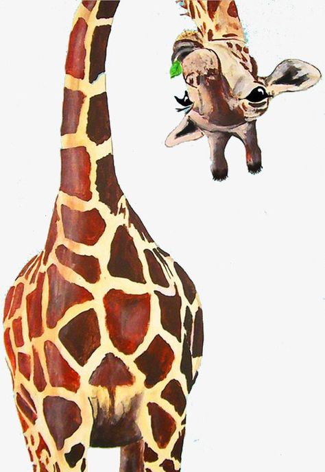 Giraffe art perfect to display or add to digital designs. #animalart #animalclipart #giraffeart #funanimals Animal Illustrations, Wallpaper Seni, Giraffe Drawing, Giraffe Painting, Giraffe Art, Soyut Sanat Tabloları, The Giraffe, A Giraffe, Seni Cat Air