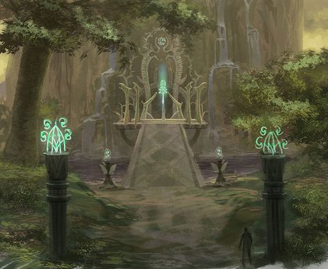 Elven Forest Aesthetic, Fantasy Altar, Elven City, Greek Goddess Art, Fantasy Forest, Fantasy City, Fantasy Castle, Fantasy Places, Fantasy Map