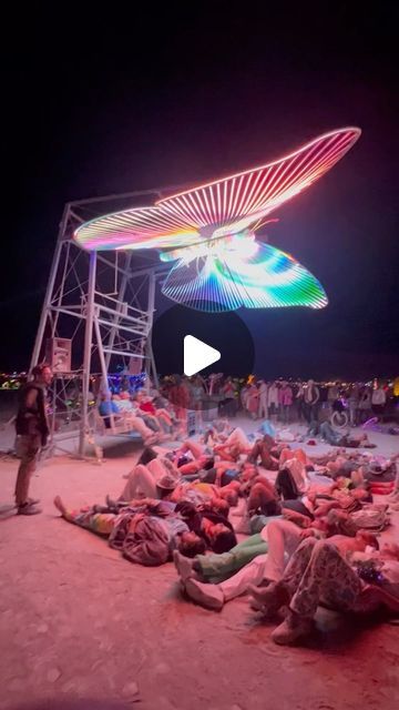 Techno & House Music on Instagram: "Insane Art installation at Burning Man 🦋
ID: @etjusticepourtous - Incognito

#burningman #burningman2023 #art" Techno House Music, Burning Man Art, Techno House, Hipster Style, Techno Music, Art Installation, House Music, Burning Man, Hippie Style