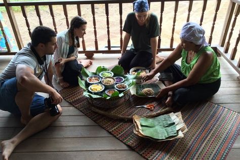 Locals and tourists sharing a traditional Thai meal at Local Alike. Thai Culture, Community Development, Giving Back, Thailand, Travel, Pai, Nature