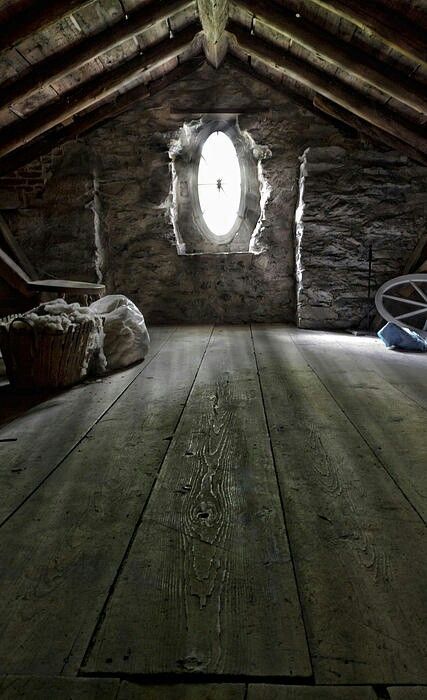 Old Attic, Abigail Hobbs, Folk Victorian, What Dreams May Come, House Foundation, Spooky House, Attic Spaces, American Architecture, Abandoned Mansions