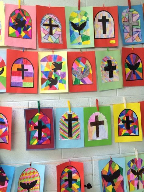 Catholic Easter Crafts, Easter Art Kids, Christian Easter Art, Easter Art Project, Aesthetic Easter, Easter Sunday School, Kindergarten Art Projects, Easter Preschool, Catholic Crafts