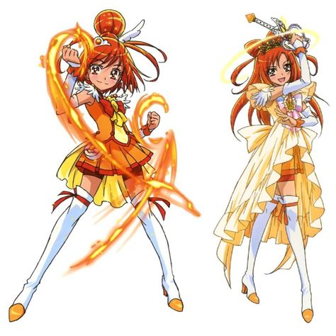 Precure Outfits, Precure Anime, Magical Girl Outfit, Smile Precure, Glitter Force, Black Love Art, Girl Inspiration, Cartoon Character Design, Book Art Drawings