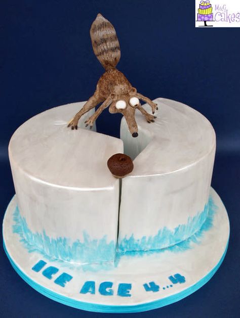 Ice Age Cake, Funny Birthday Cakes, Cute Baking, Creative Birthday Cakes, Crazy Cakes, Pretty Birthday Cakes, Cool Birthday Cakes, Cute Birthday Cakes, Just Cakes