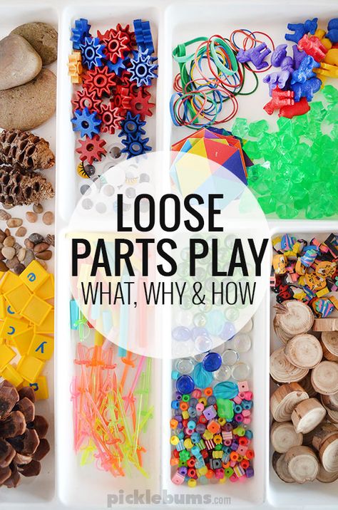 Loose Parts Play - what is it, why is it cool, and what do you need to do it? Story Workshop, Montessori Work, Loose Parts Play, Heuristic Play, Reggio Classroom, Busy Boxes, What Do, What Is, Need To