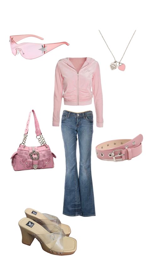 Outfit Latina, 2000s Fashion Inspiration, Mcbling Fashion, Street Style Outfits Casual, 2000s Fashion Trends, Girly Outfit, 2000s Outfits, Pink Coquette, 2000s Fashion Outfits