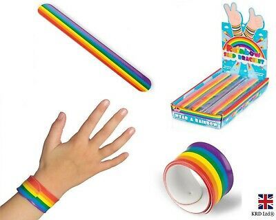 Rainbow Slap Band Snap Bands Bracelet Wristband Kids Party Bag Filler T38205 UK | eBay Kids Party Bags Fillers, Party Bags Kids, Snap Bracelets, Party Bag Fillers, Band Bracelet, Party Favours, Rainbow Design, Favor Bag, Party Favor Bags