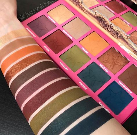 JSC androgyny palette and swatches Androgyny Palette, Eyeshadow Pallets, Jeffree Star Cosmetics, Make Up For Ever, Kiss Makeup, Jeffree Star, Color Stories, Makeup Videos, Colorful Makeup