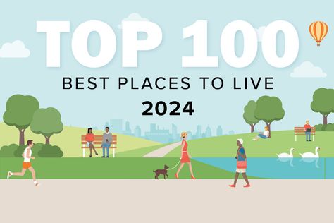 Top 100 Best Places to Live in the U.S. in 2024 - Livability Southern Pride, Live Picture, Florida Georgia, Moving Tips, Best Places To Live, Cool Countries, Live In The Now, South Dakota, West Virginia