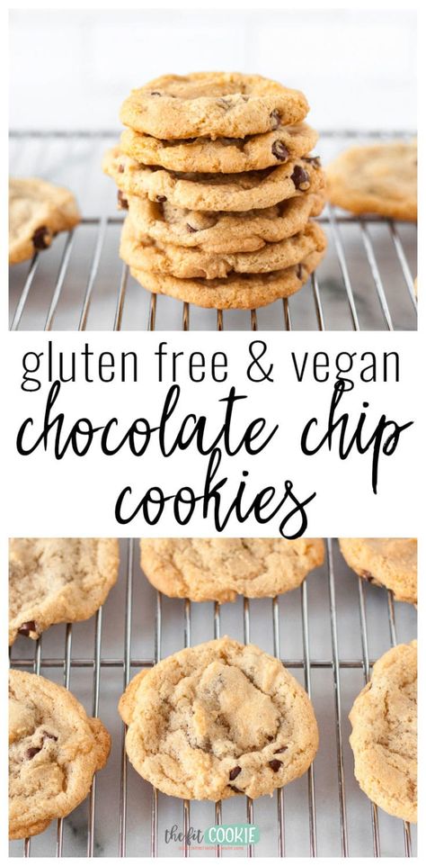 Gluten Free Dairy Free Cookies, Toll House Chocolate Chip Cookies, Cookies Dairy Free, Dairy Free Cookie Recipe, Dairy Free Chocolate Chip Cookies, Cookies Sans Gluten, Glutenfri Baking, Egg Free Cookies, Gluten Free Dairy Free Dessert