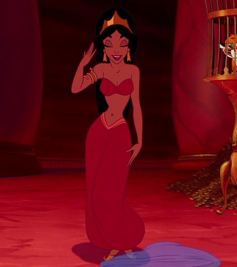 Jasmine Red Outfit, Jasmine And Aladdin Costume, Jasmine Halloween Costume, Aladdin Costume, Princess Jasmine Costume, Foto Disney, Red Princess, Disney Jasmine, 디즈니 캐릭터